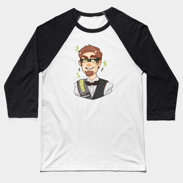 TFTBL Vaughn from Tales from the Borderlands Baseball T-Shirt by lutnik